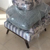 مبل ۷ نفره با میز جلومبلی چوبی|مبلمان خانگی و میز عسلی|رودهن, |دیوار