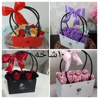 گل روبانی دسته گل و باکس و باکس پول|گل مصنوعی|اراک, |دیوار