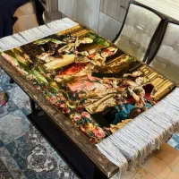 تابلو فرش ابریشم دست باف