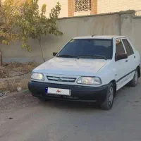 پراید مدل 95 سفید  بی رنگ کولر و بخاری سالم