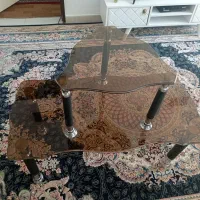 چهار عدد میز عسلی شیشه ای مشکی