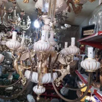 لوستر مدرن ۱۲شاخه برنز چینی فرشته