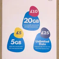 سیم کارت فیزیکی انگلیس LEBARA  کد 0044