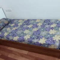 تخت یکنفره همراه پاتختی|تخت و سرویس خواب|جهرم, |دیوار