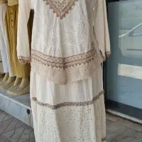 بولیز و دامن زنانه کرم هندی پرکار و کم کار|لباس|بندر ترکمن, |دیوار