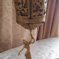 جا دستمالی و سطل پایه بلند برنزی|صنایع دستی و سایر لوازم تزئینی|تهران, بلورسازی|دیوار