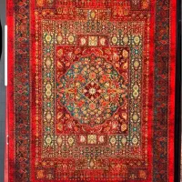 فرش ژیوا نخ ابریشم ۱۲۰۰شانه ۱۲متری|فرش|شیراز, زیباشهر|دیوار