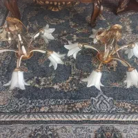 ی جفت لوستر استیل