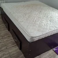 تختخواب دونفره ام دی اف با خوشخواب فنری