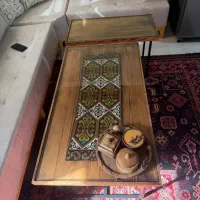 میزجلومبلی‌به همراه عسلی۷تومان‌چوب‌روس