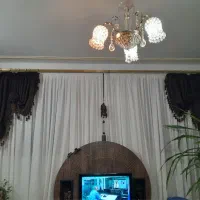 پرده سه تکه پذیرایی|پرده، رانر، رومیزی|تهران, چوب تراش|دیوار