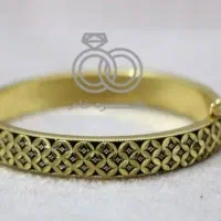 دستبند نقره طرح سیاه قلم