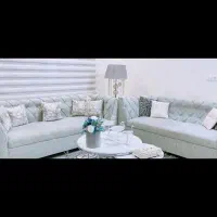 فروش مبل ۷ نفره اسکلت فلز درحد نو|مبلمان خانگی و میز عسلی|جهرم, |دیوار