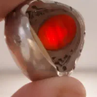 نگین عقیق یمن/ رکاب نقره تراش خراسان|جواهرات|قزوین, |دیوار