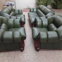 فروش یک سری مبل چرمی هفت نفره چرمی|مبلمان خانگی و میز عسلی|همدان, |دیوار