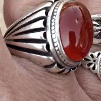 انگشتره نقره رکاب زنجان سنگین