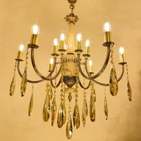 کبریتی سنگی برنجی ۱۲شعله /بازار لوستر و مبل و فرش