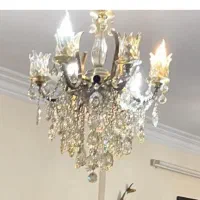 لوستر برنج ۶شاخه ۱۲شعله