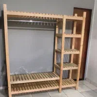 شلف لباس چوبی|بندرخت و رخت‌آویز|اردبیل, |دیوار