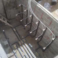 استخر .پکیج .اسپیلت . موتورخانه .بخار