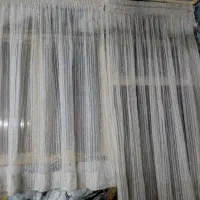 پرده تور سیم دوزی|پرده، رانر، رومیزی|مشهد, هنرور|دیوار