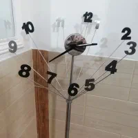 ساعت ایستاده استیل بسیار تمیز