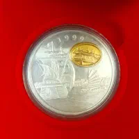 سکه کلکسیونی نقره و روکش طلای ۲۴ عیار شناسنامه دار