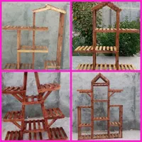 ساخت انواع استند گل چوبی