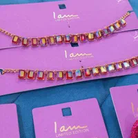 گوشواره کریستال سواروسکی آبکاری طلا|بدلیجات|کهریزک, |دیوار