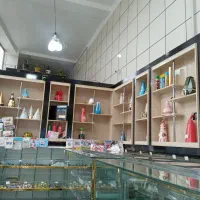 دکور مغازه جنس ام دی اف درجه یک|کتابخانه، شلف، قفسههای دیواری|قزوین, |دیوار