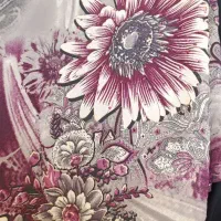 چادر رنگی و مشکی ساده