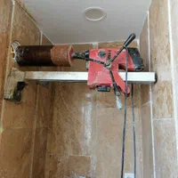 کرگیری، کرگیر، سوراخکاری بتن، لوله کشی ساختمان|خدمات پیشه و مهارت|شیراز, باغ تخت|دیوار