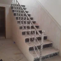 نصب انواع حفاظ راه پله استیل ساختمان|مصالح و تجهیزات ساختمان|ایرانشهر, |دیوار