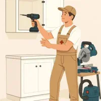 (خرده کاری کابینت) کمد۰نجار در چوبی۰کل مشهد