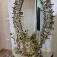 آینه شمعدان و ساعت