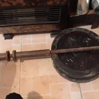 دو عدد صفحه ۱۵ کیلویی بهمراه میله|تجهیزات ورزشی|آستانه اشرفیه, |دیوار