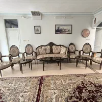 مبل سلطنتی ۹ نفره به همراه میز و عسلی|مبلمان خانگی و میز عسلی|بروجرد, |دیوار