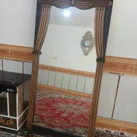 آینه قدی باقاب چوبی بسیار محکم ومیز تلوزیون|آینه|تاکستان, |دیوار