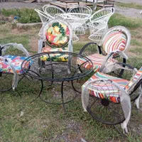 میز و صندلی فرفروژه حیاط. امیران|صندلی و نیمکت|رشت, حومه رشت|دیوار