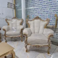 مبل سلطنتی ۷نفره بامیز وعسلی|مبلمان خانگی و میز عسلی|اندیشه, اندیشه فاز ۳|دیوار