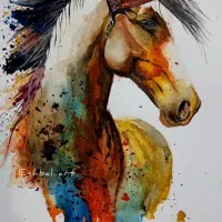 گالری اقبالی طراحی سیاه قلم آبرنگ اکریلیک گواش|خدمات آموزشی|قزوین, |دیوار