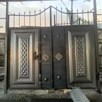 درهای آهنی حیاط وباغ|مصالح و تجهیزات ساختمان|فلاورجان, |دیوار