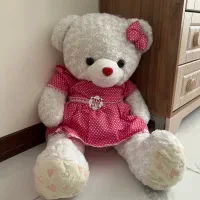 عروسک خرسی وارداتی پیراهن دار