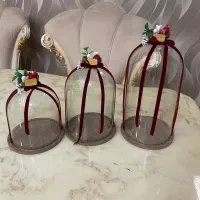 سه عدد بانکه شیشه‌ای