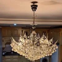 لوستر۱۴ شاخه عالیجناب.همراه ۳ لوستر دییواری