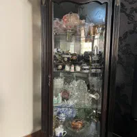 بوفه چوبی آیینه دار سلطنتی|بوفه، ویترین، کنسول|تهران, نارمک جنوبی|دیوار