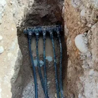 لوله کشی کشیدن انشعاب اب ازخط اصلی شاه لوله