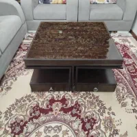 میز جلو مبلی به همراه ۴ عسلی کشو دار