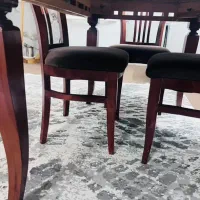 میز غذا خوری چهار نفره چوبی|میز و صندلی غذاخوری|لنجان, |دیوار