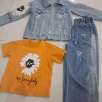 ست لی دخترانه کت تیشرت شلوار